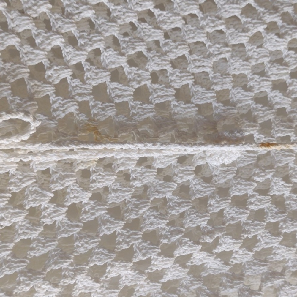 White lacy poncho y2k - Picture 2 of 3